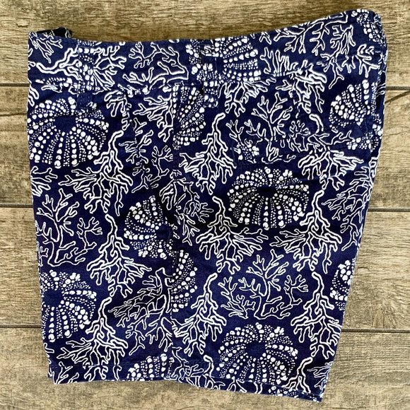 Old Navy Beach Ocean Coral Sea Urchin Print Chino Shorts 14 GIRLS - Picture 1 of 8